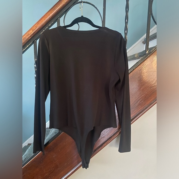 NWT Black Button-Up Women's body suit - Picture 2 of 6